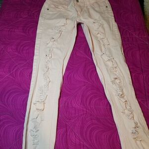 Copper Key peach distressed pants size 3